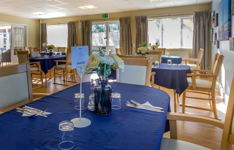 Dining room at Tamar House, Plymouth PL6 5XN