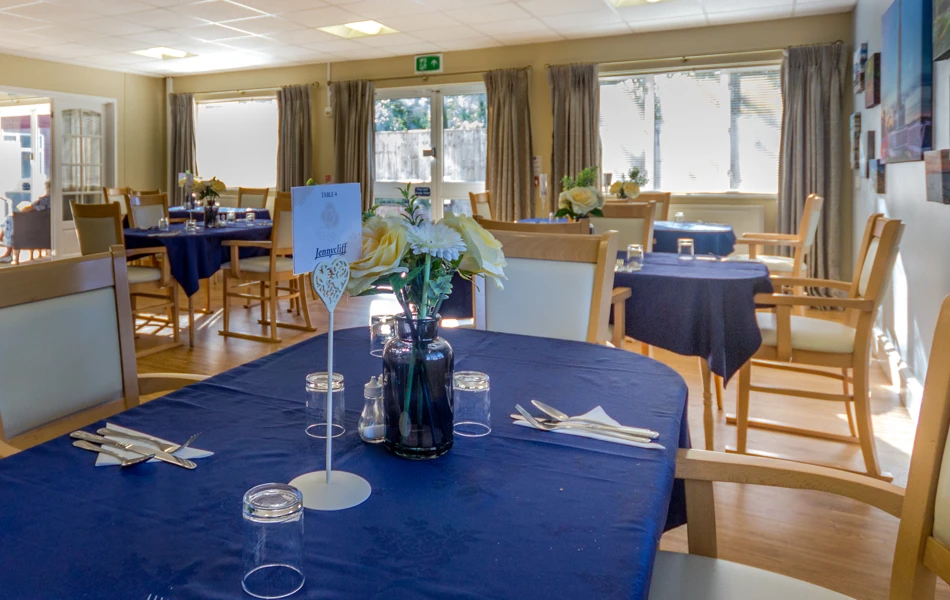 Dining room at Tamar House, Plymouth PL6 5XN