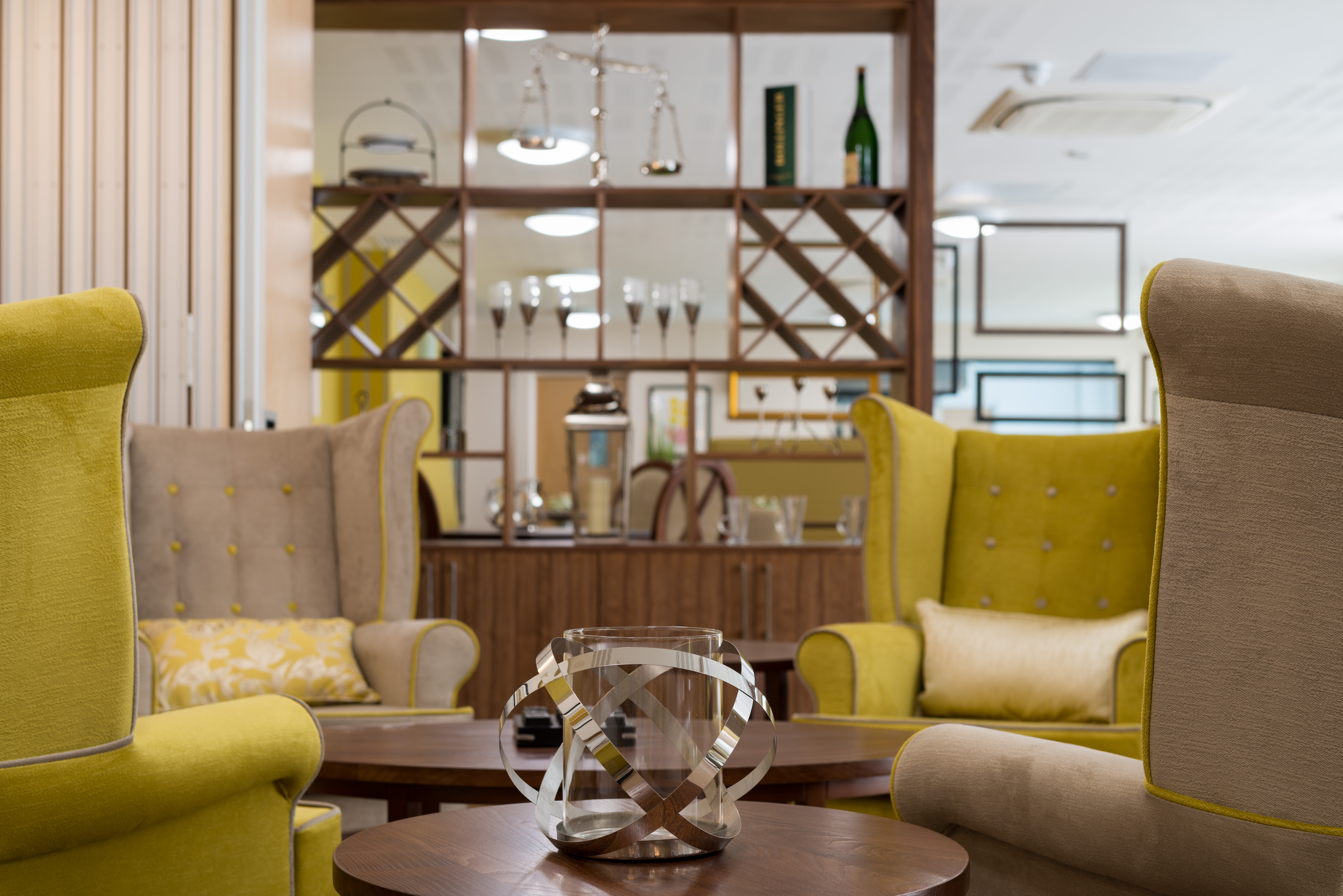 High-backed chairs at Burnham Court, Malmesbury SN16 0FN