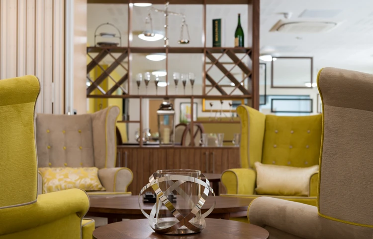 High-backed chairs at Burnham Court, Malmesbury SN16 0FN