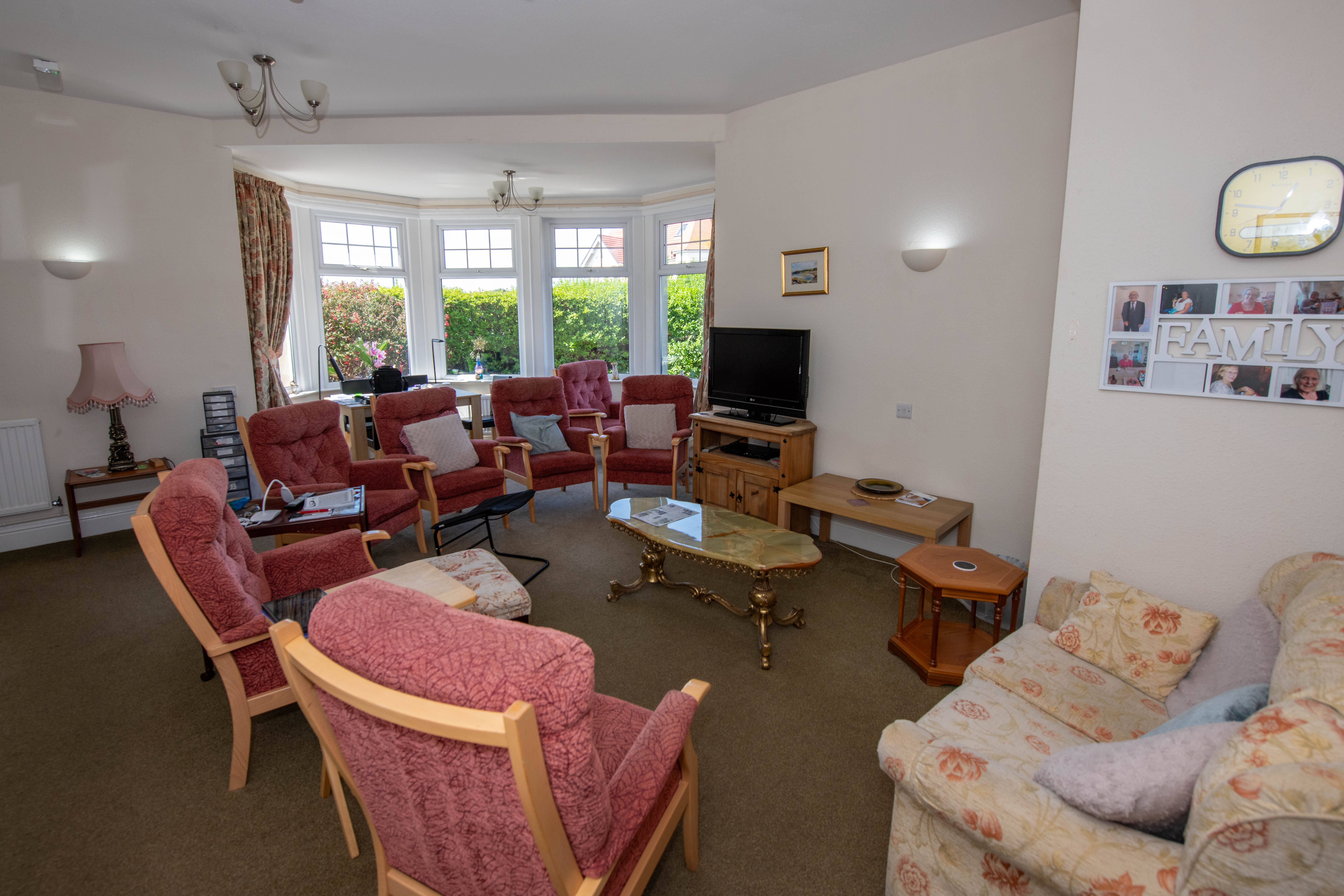 Lounge at Abbeyfield House, Llandudno, LL30 2YP