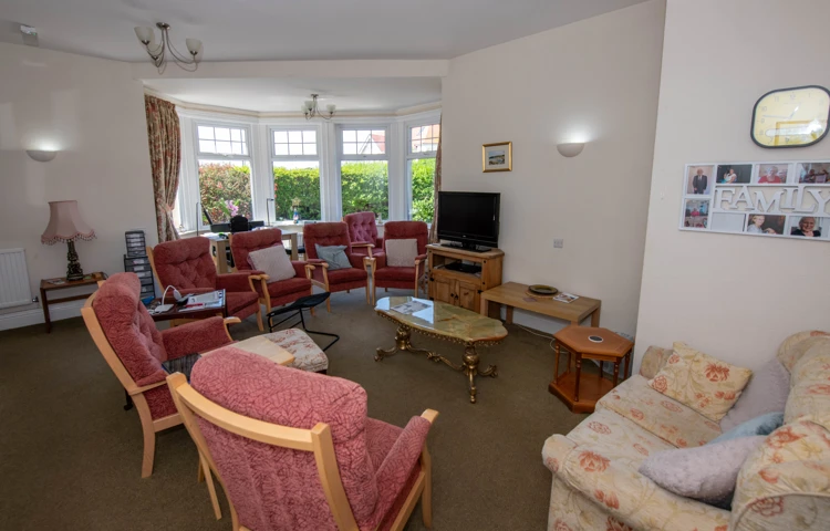 Lounge at Abbeyfield House, Llandudno, LL30 2YP