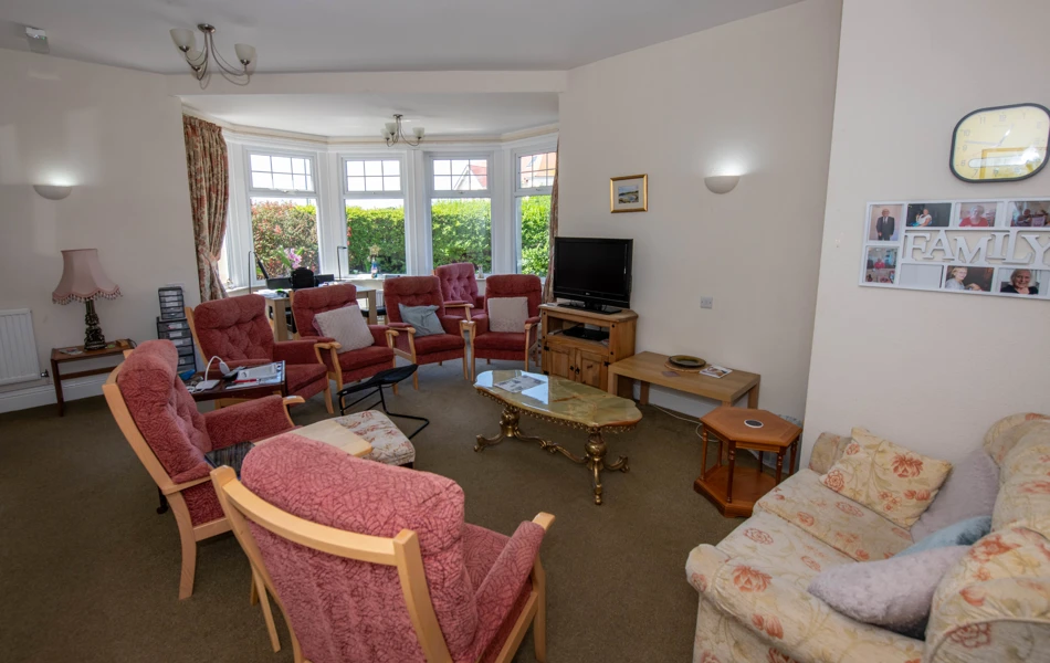 Lounge at Abbeyfield House, Llandudno, LL30 2YP