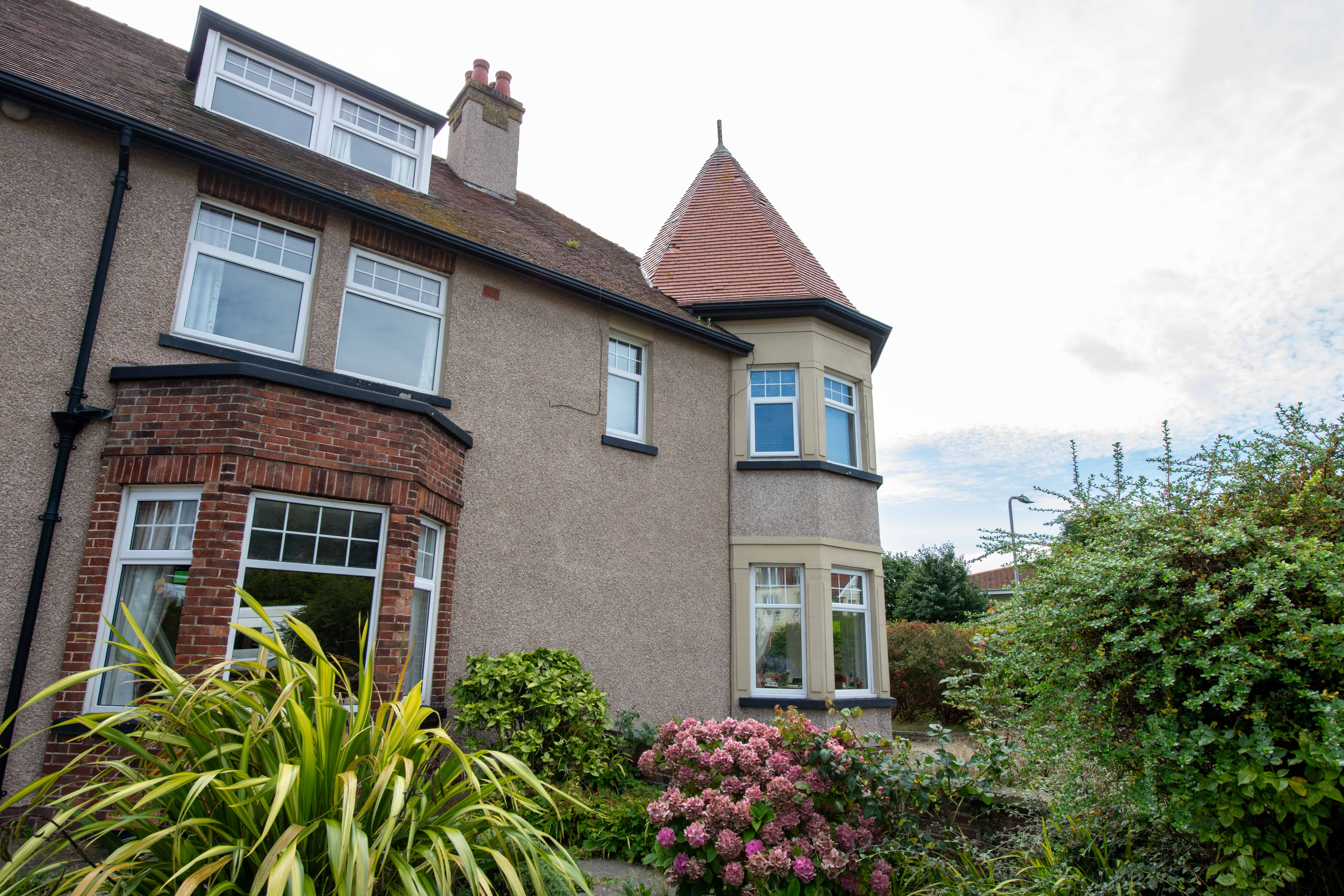 Garden at the rear of Abbeyfield House, Llandudno, LL30 2YP