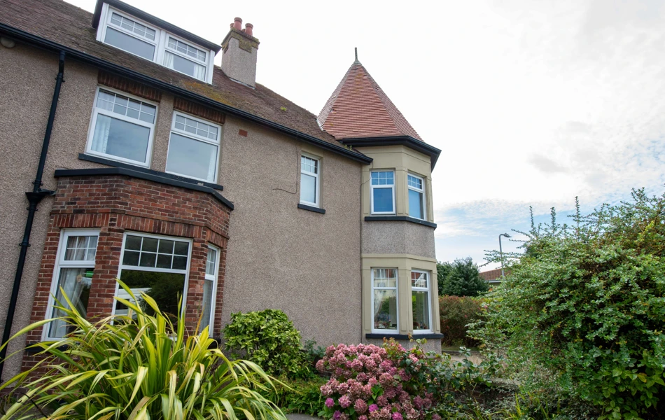Garden at the rear of Abbeyfield House, Llandudno, LL30 2YP