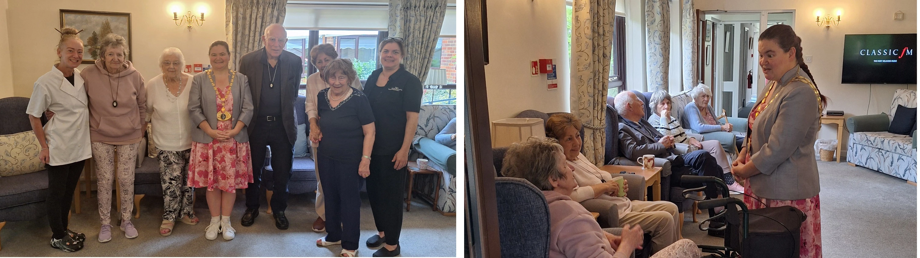 Collage of Mayoral Visit