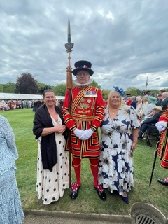 Buckingham Palace Garden Party, Fiona Downs, Abbeyfield The Dales