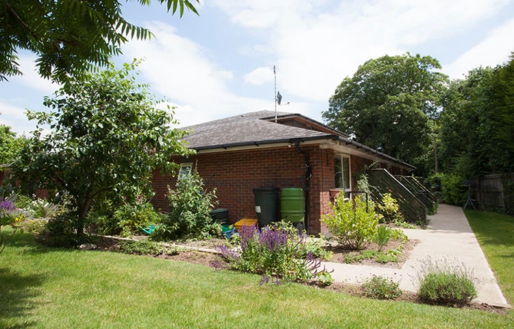 Rear garden at Cunningham House, Pirbright GU24 0JN