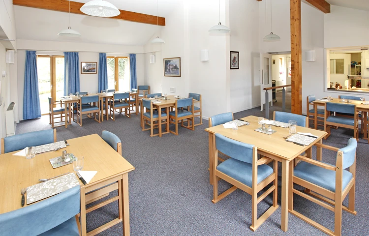 The dining room at Abbeyfield House, Hayes UB4 0SW