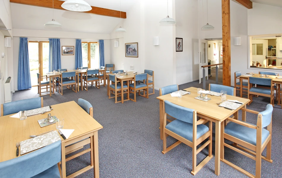 The dining room at Abbeyfield House, Hayes UB4 0SW