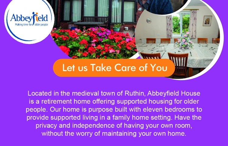 Advert for Abbeyfield House, Ruthin LL15 1BL