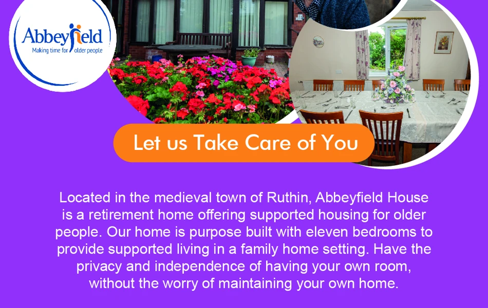 Advert for Abbeyfield House, Ruthin LL15 1BL