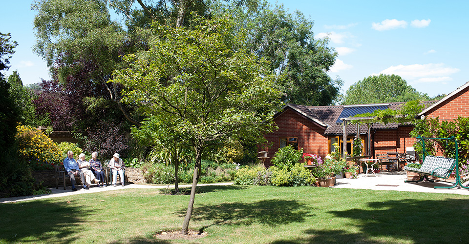 Garden at the rear of Roundhay, Guildford GU1 2JH