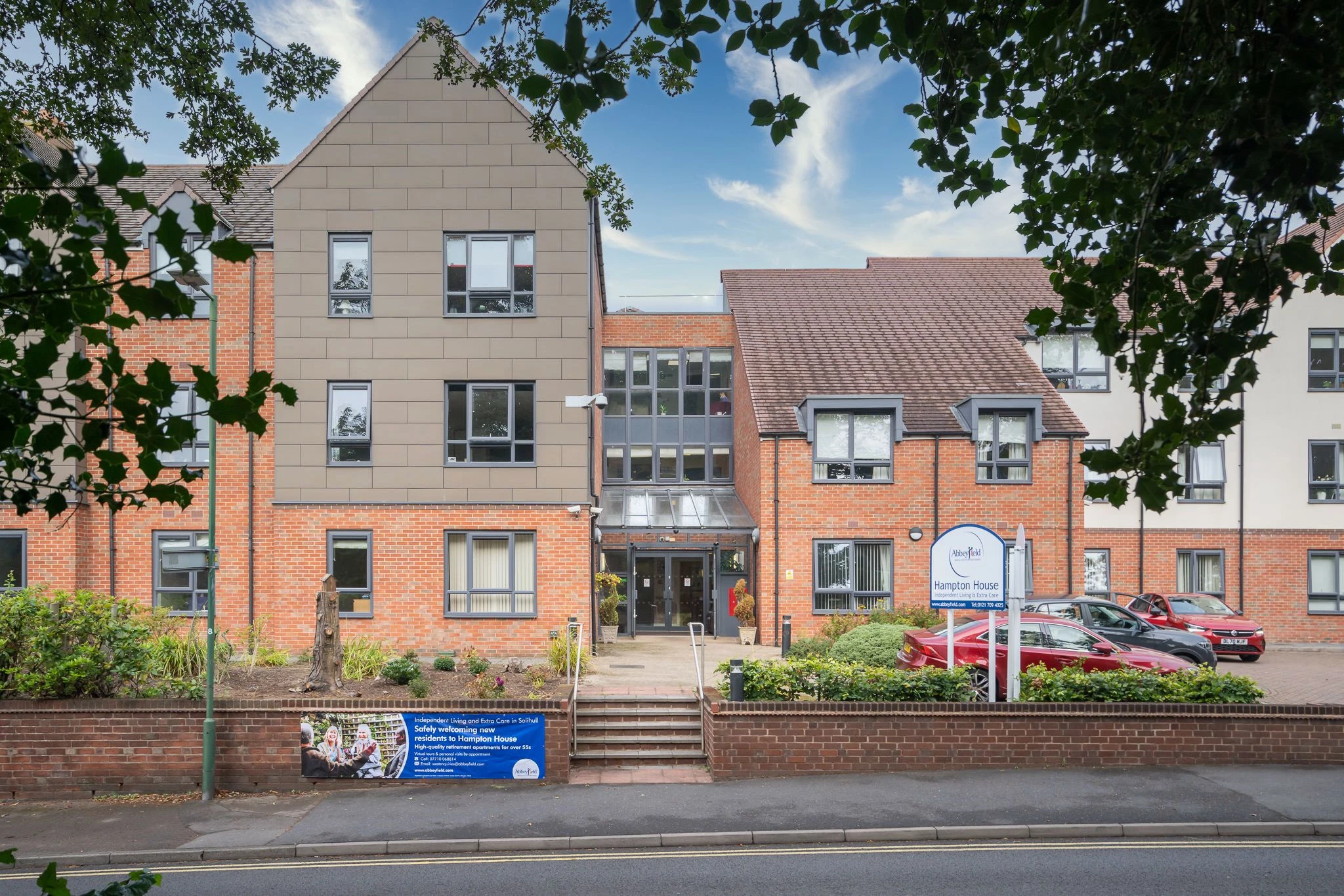 View Of Entrance To Hampton House, Independent Living In The West Midlands
