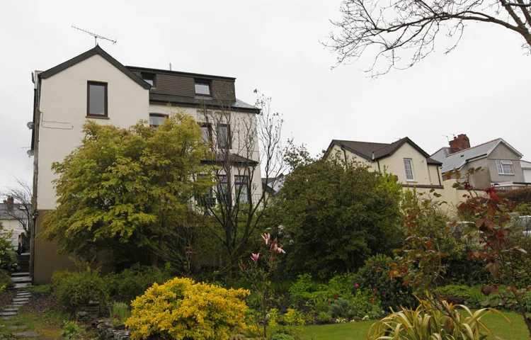 The garden at Abbeyfield House, Caerphilly CF83 1EH