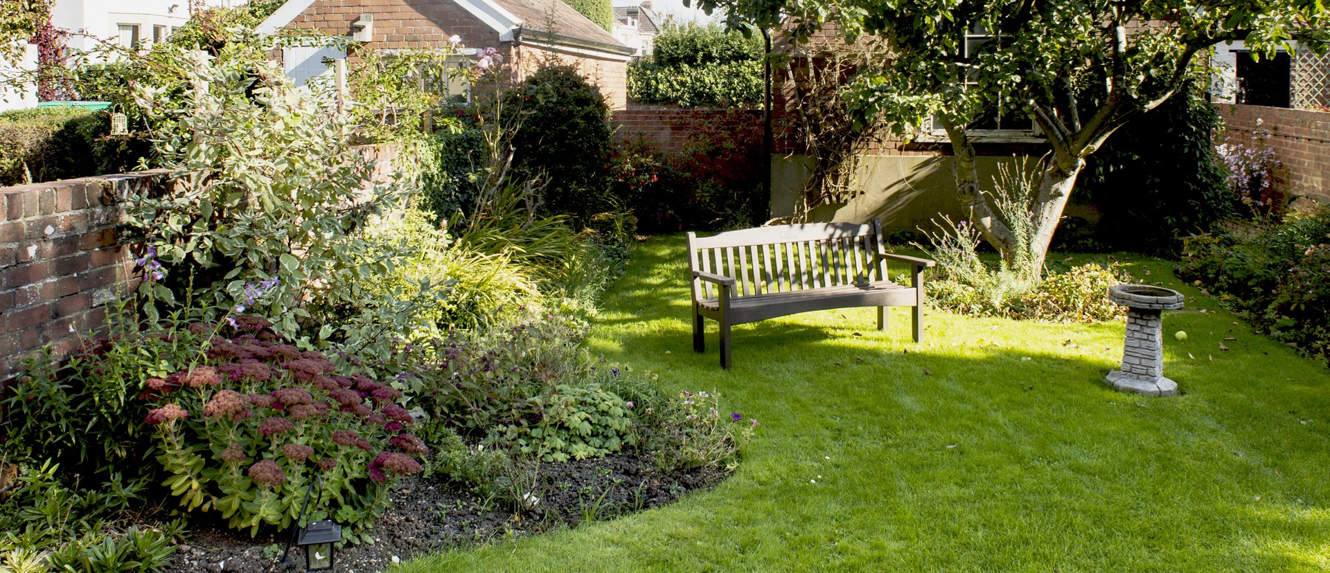 Rear garden at Abbeyfield House, Bristol BS9 3AU