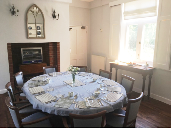 Dining room at Abbeyfield House, Norwich NR1 4EH