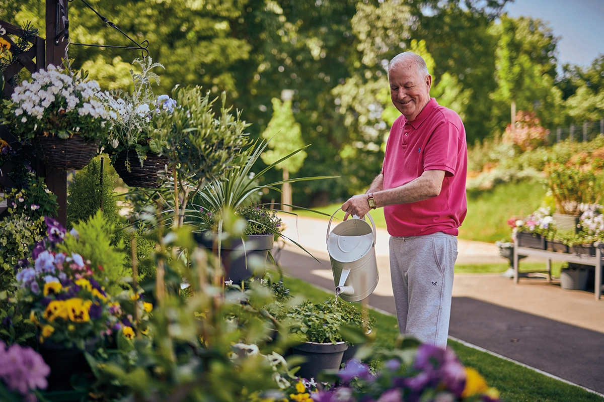 Older Man Doing Some Gardening