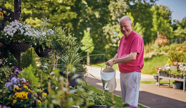 Older Man Doing Some Gardening
