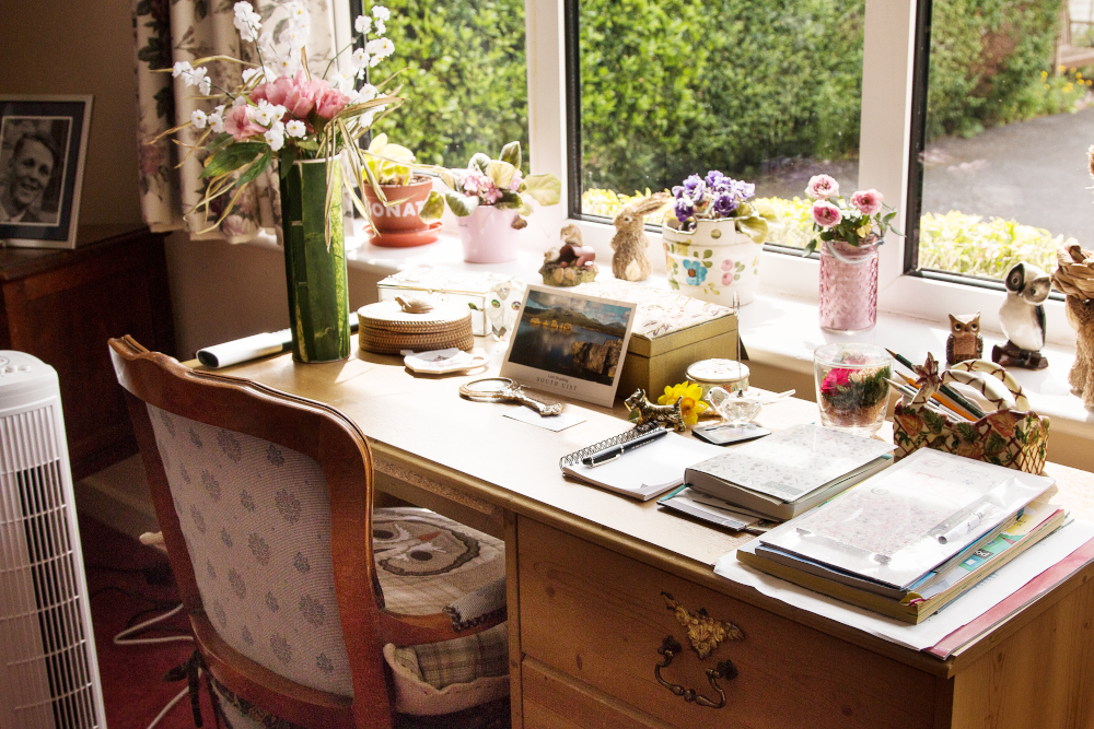 Resident bedroom overlooking the garden at Westgate