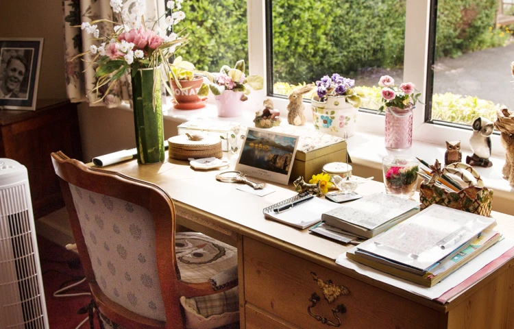Resident bedroom overlooking the garden at Westgate