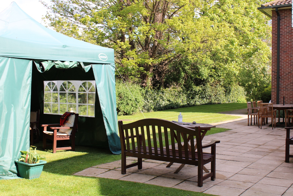 patio-area-with-gazebo-at Abbeyfield House (SH), York YO24 1LL