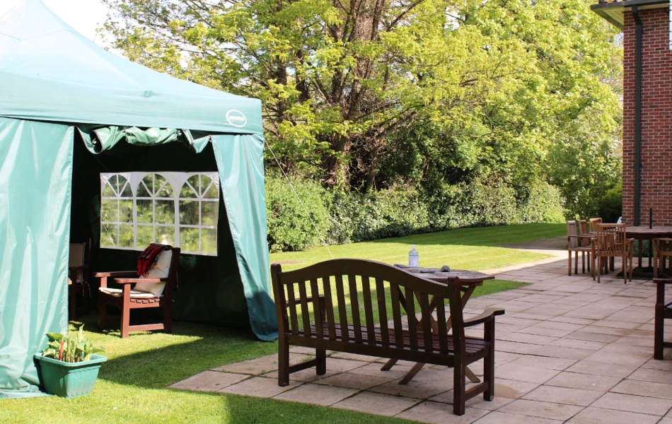 patio-area-with-gazebo-at Abbeyfield House (SH), York YO24 1LL