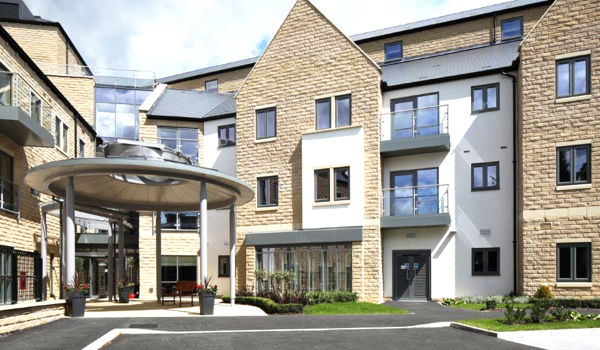 Exterior view of the front entrance of Abbeyfield, Fern House