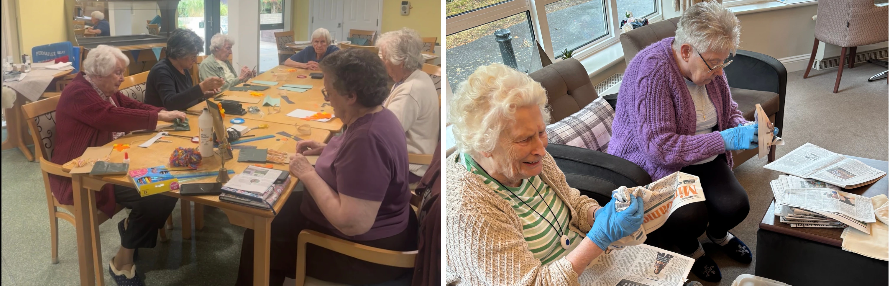 Collage of Scarecrow Making