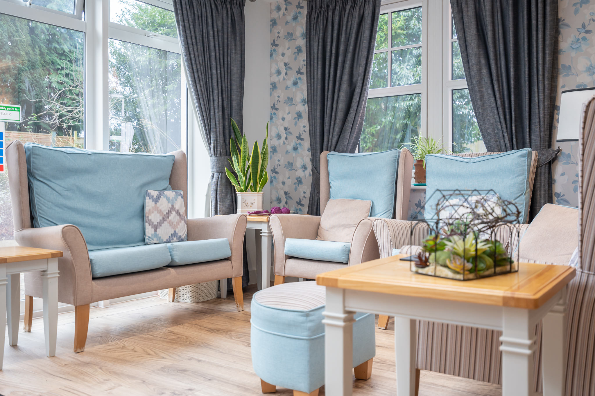 A seating area for residents to relax and chat together