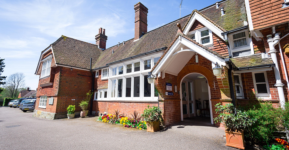 Front exterior of Westall House in Horsted Keynes