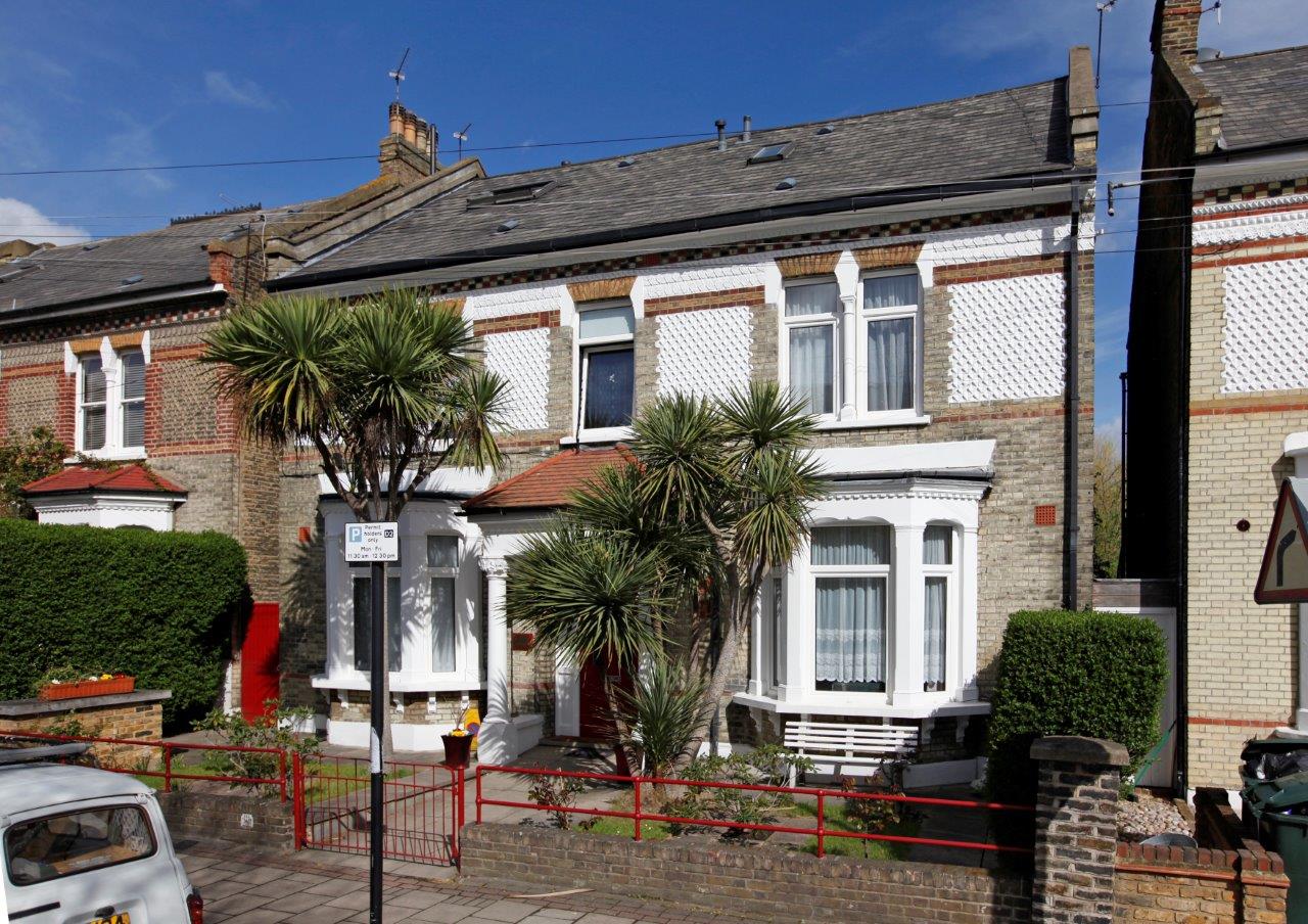 Front exterior of Norvid House, a Polish sheltered house in Balham, London