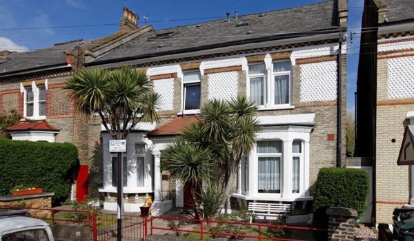Front exterior of Norvid House, a Polish sheltered house in Balham, London