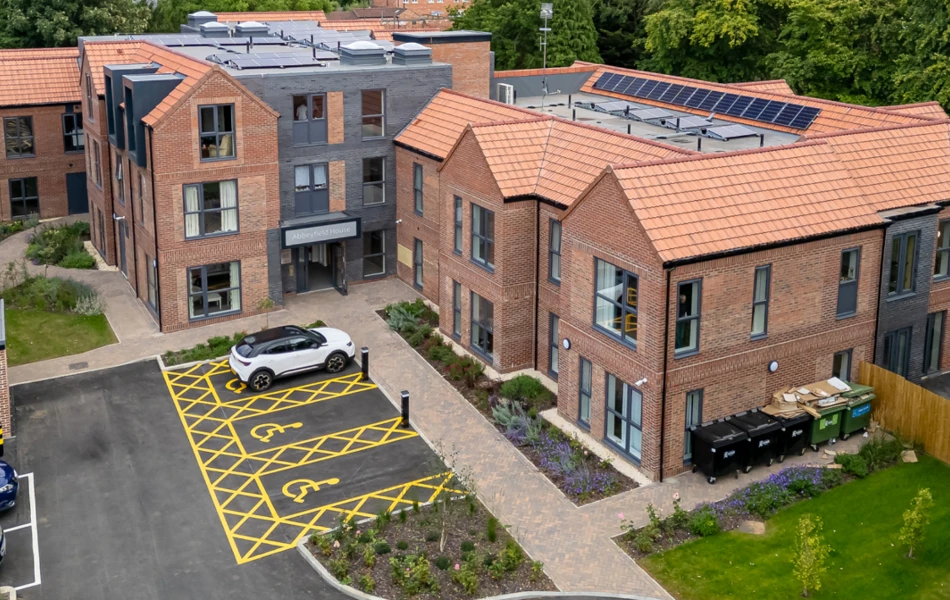 Aerial View Of Abbeyfield House (IL), York Y024 1LL