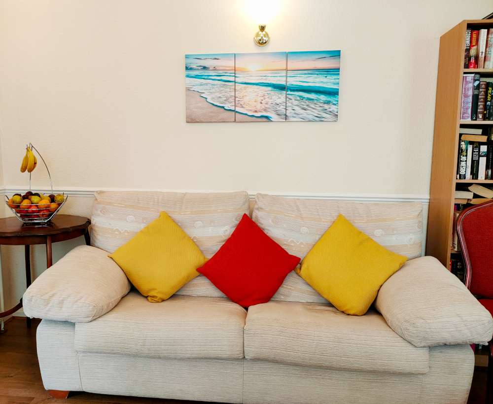 Catch up with friends and family or with other residents in comfort